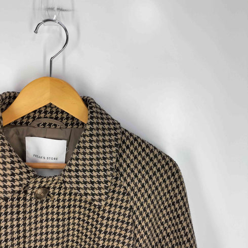 フリークスストア FREAKS STORE ビックハウンドトゥースバルマカーンコート メンズ JPN:M