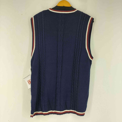 ナイキ NIKE 90-00S 白タグ ワンポイントロゴ刺繍 ニットベスト メンズ import:L