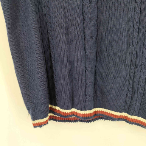 ナイキ NIKE 90-00S 白タグ ワンポイントロゴ刺繍 ニットベスト メンズ import:L