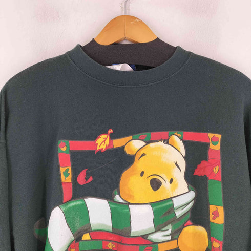 90S フロントキャラクタープリントクルーネックスウェット メンズ import:L