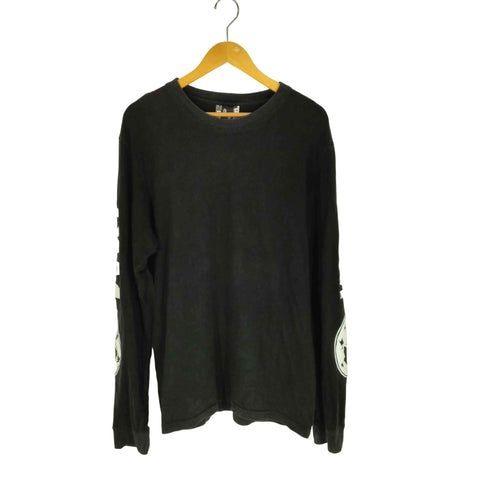 パム PAM 袖ロゴプリント クルーネック ロングスリーブ Tシャツ メンズ import:L