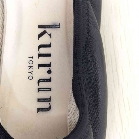 KURUN リボン バレエシューズ フラットシューズ レディース