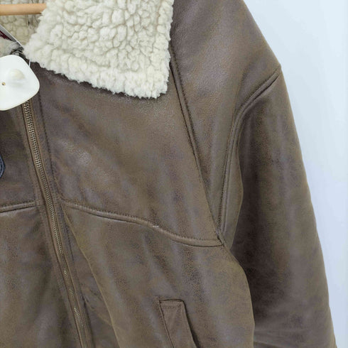シェルター SHELTTER B-3フェイクムートンジャケット レディース 2