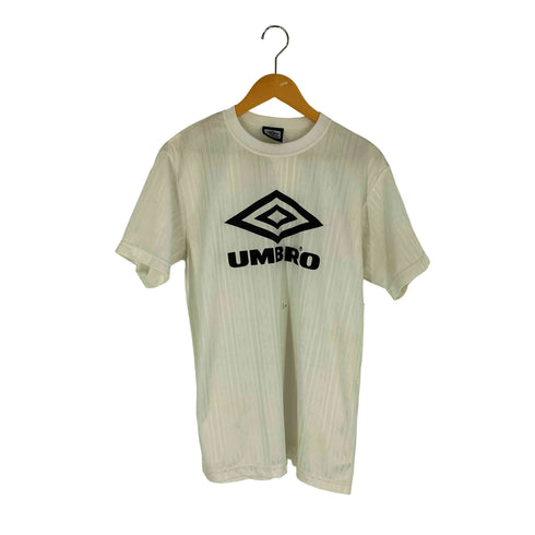 アンブロ UMBRO ロゴプリント ストライプ クルーネック プラクティスシャツ メンズ M-L