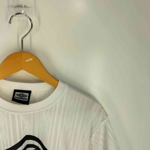 アンブロ UMBRO ロゴプリント ストライプ クルーネック プラクティスシャツ メンズ M-L