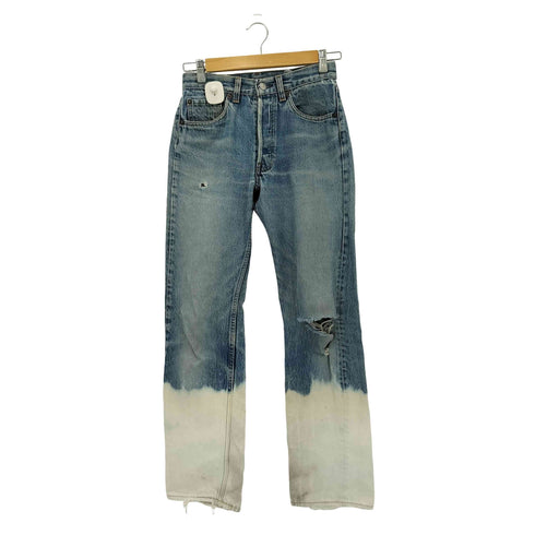 リーバイス Levis 501 USA製 501刻印 ブリーチ加工 ボタンフライデニムパンツ レディース