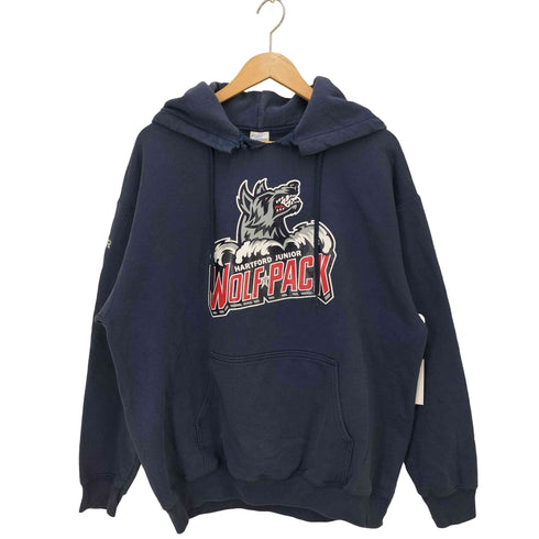 ポートアンドカンパニー PORT and COMPANY ロゴプリントプルオーバーパーカー メンズ JPN:XL