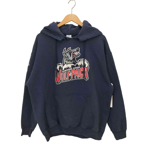 ポートアンドカンパニー PORT and COMPANY ロゴプリントプルオーバーパーカー メンズ JPN:XL