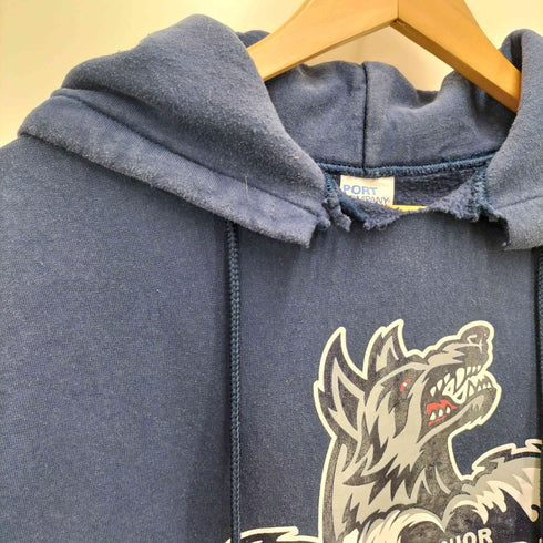 ポートアンドカンパニー PORT and COMPANY ロゴプリントプルオーバーパーカー メンズ JPN:XL