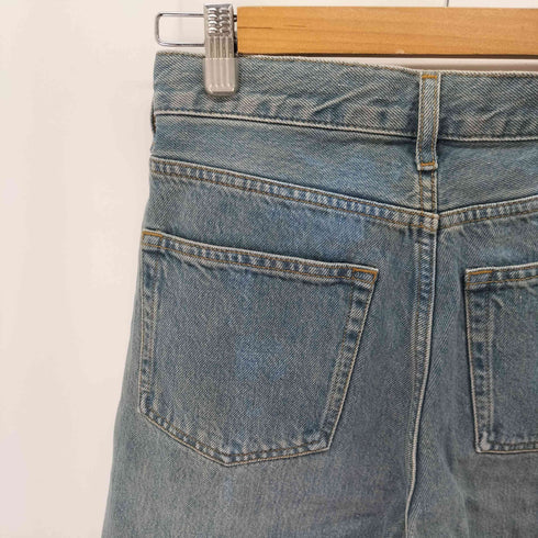 コス COS FACADEジーンズ フルレングスストレート ウォッシュドデニム レディース 24