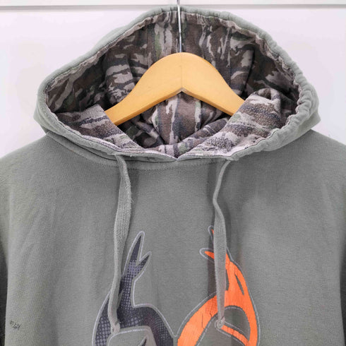 REALTREE ロゴプリントプルオーバーパーカー メンズ JPN:XL