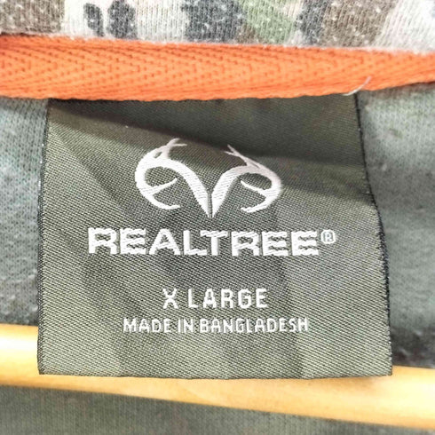 REALTREE ロゴプリントプルオーバーパーカー メンズ JPN:XL