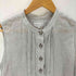 アニエスベー agnes b. PARIS grey linen bustier tula dress 麻 リネン 100% ノースリーブ プリーツ ピンタック ロング ワンピース レディース EUR:40