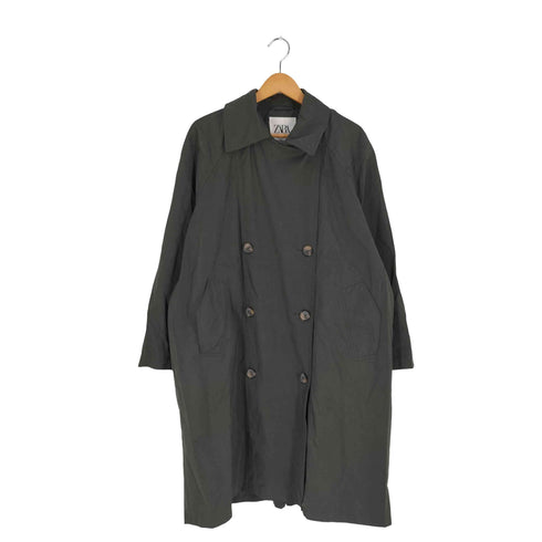 ザラ ZARA フェイクスエード トレンチコート レディース import:S