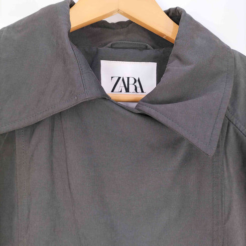 ザラ ZARA フェイクスエード トレンチコート レディース import:S