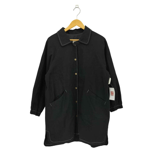 W. SECOND ステッチデザイン ショート丈 ステンカラーコート レディース FREE