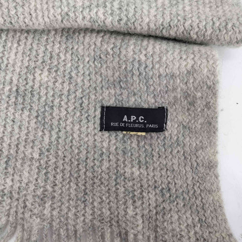 アーペーセー A.P.C. ローゲージ フリンジ マフラー レディース