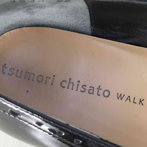 ツモリチサトウォーク tsumori chisato walk パンチング パテント ヒールパンプス レディース JPN:25