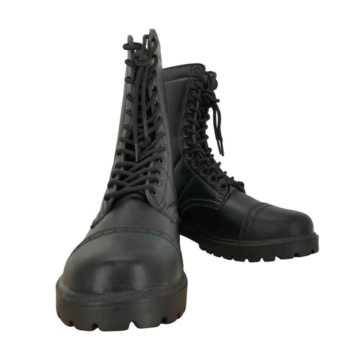 black tac ウィングチップ レースアップブーツ メンズ US:8