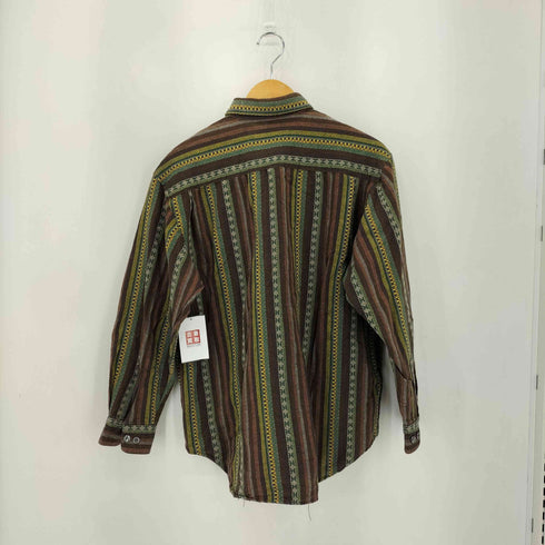 L/S ストライプ柄 レトロ レギュラーシャツ メンズ
