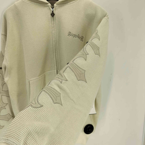 サプライヤー SUPPLIER Cross Leather Patch Thermal Zip Hoodie メンズ JPN:M