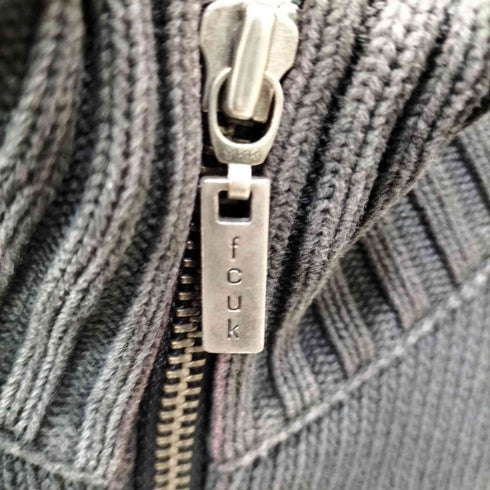 ジップアップ ドライバーズニット カーディガン フェード Y2K メンズ import:S