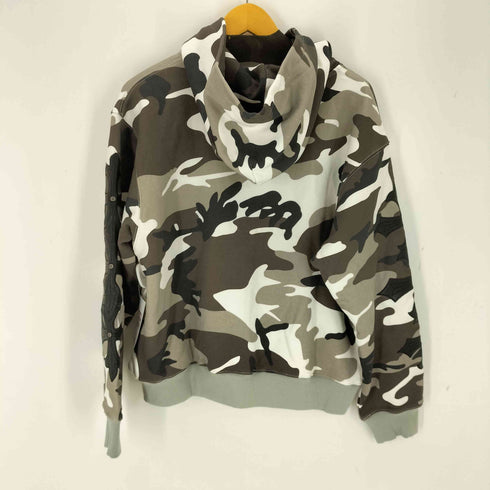 サプライヤー SUPPLIER Camouflage Cross Leather Patch Zip Hoodie メンズ JPN:M