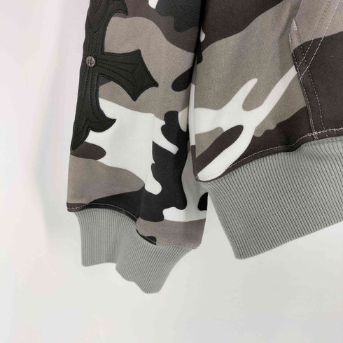 サプライヤー SUPPLIER Camouflage Cross Leather Patch Zip Hoodie メンズ JPN:M