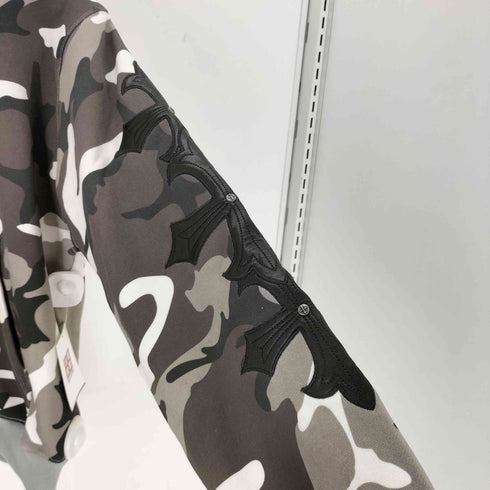 サプライヤー SUPPLIER Camouflage Cross Leather Patch Zip Hoodie メンズ JPN:M