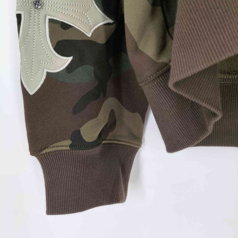 サプライヤー SUPPLIER Camouflage Cross Leather Patch Zip Hoodie メンズ JPN:M