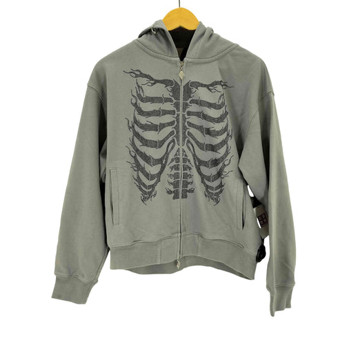 サプライヤー SUPPLIER Fire Skeleton Rhinestone Zip Hoodie メンズ JPN:M