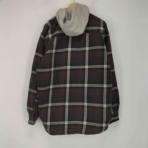 フーディレイヤード チェックネルシャツ メンズ JPN:M