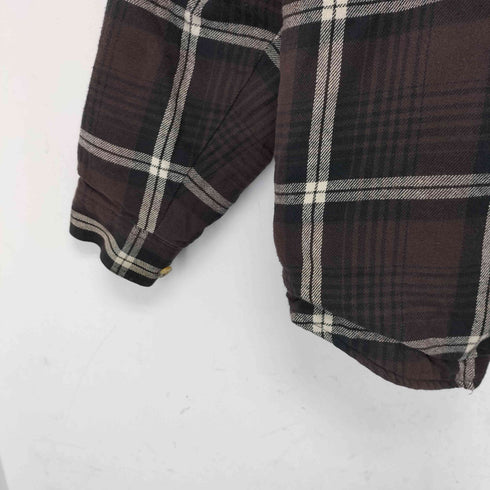 フーディレイヤード チェックネルシャツ メンズ JPN:M