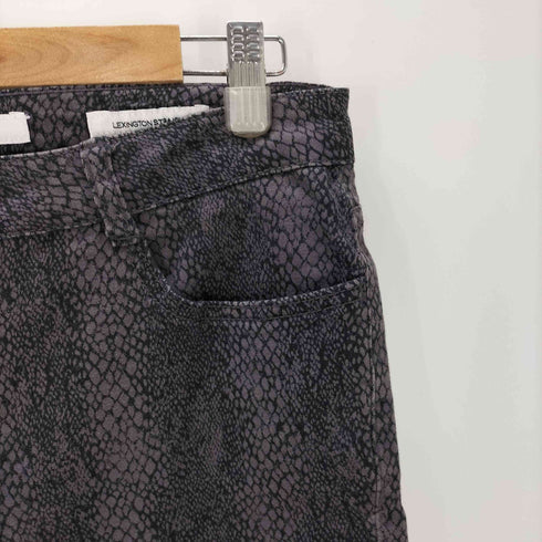 JONES NEW YORK JEANS Y2K パイソン プリント トロンプルイユ 5ポケット ストレート パンツ メンズ 10