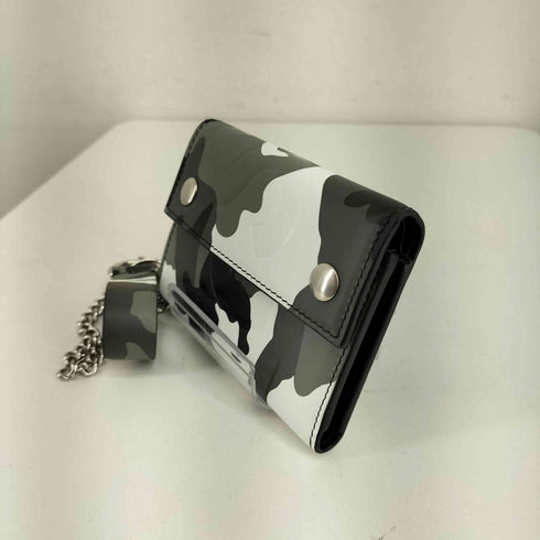 シュプリーム Supreme 25SS Leather Chain Wallet Snow Camo メンズ