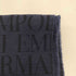 エンポリオアルマーニ EMPORIO ARMANI ロゴ刺繍 フリンジ ウールマフラー メンズ