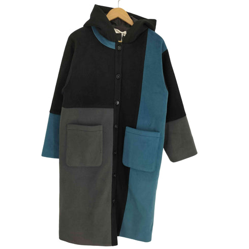 n'OrLABEL 25AW 配色メルトンコート レディース JPN:1