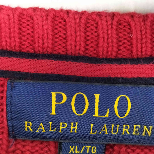 ポロラルフローレン POLO RALPH LAUREN スモールポニー刺繍 コットン ケーブルニット メンズ JPN:XL