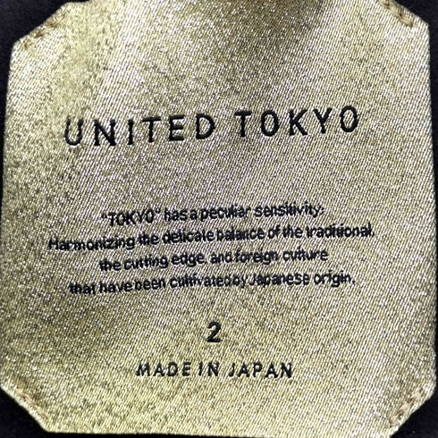 ユナイテッドトウキョウ UNITED TOKYO LEATHER TEX SUEDE HUNTING JACKET メンズ JPN:2