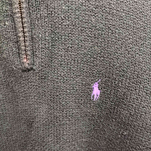 ポロバイラルフローレン Polo by RALPH LAUREN スモールポニー刺繍 ハーフジップコットンニット メンズ JPN:M