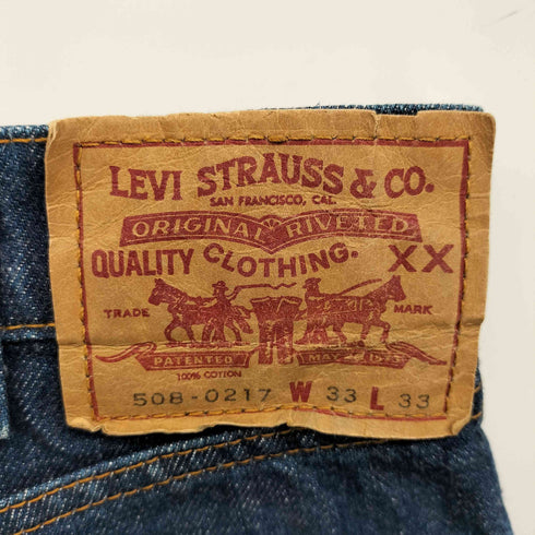 リーバイス Levis 80S ボタン裏359刻印 508-0217 ジップフライ デニム パンツ 89年製 メンズ W33 L33