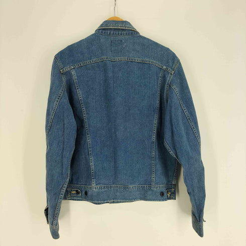 リー Lee 80S USA製 黒タグ RIDERS 猫目ボタン デニム トラッカー ジャケット メンズ import:L