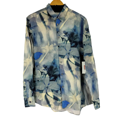 ポールスミス Paul Smith レーヨン100 総柄 L/S シャツ メンズ import:L