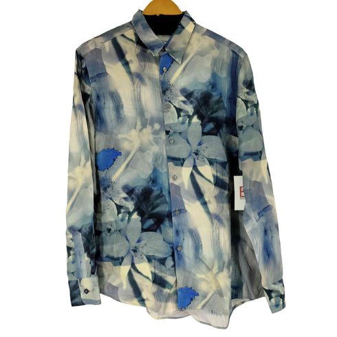 ポールスミス Paul Smith レーヨン100 総柄 L/S シャツ メンズ import:L