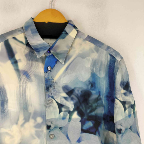ポールスミス Paul Smith レーヨン100 総柄 L/S シャツ メンズ import:L