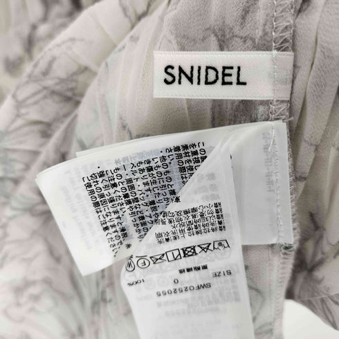 スナイデル snidel プリーツプリントワンピ レディース JPN:0