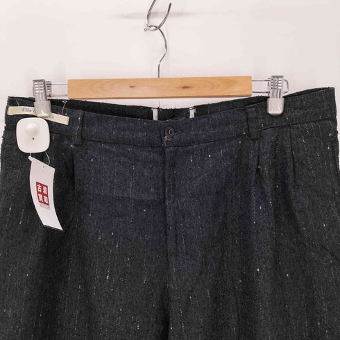 4 You Tailoring Co. Made In Italy イタリア製 メランジ ネップ アクリル ウール 2タック ワイド トラウザー スラックス メンズ 38