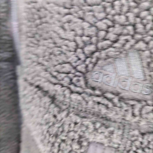 アディダス adidas ドロップショルダー ジップアップ フリース ボア ジャケット メンズ JPN:M
