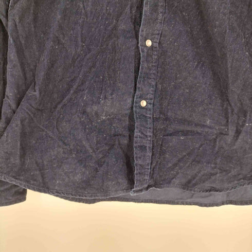 ディーゼル DIESEL コーデュロイ 細畝 スナップボタン ウエスタンシャツ メンズ import:L