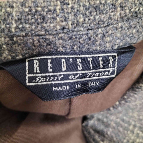 RED STAR イタリア製 ウィンドウペン ウール 2B テーラードジャケット メンズ EUR:48